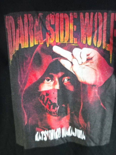 Katsuhiko Nakajima Picture T-Shirt (1) (Black)
