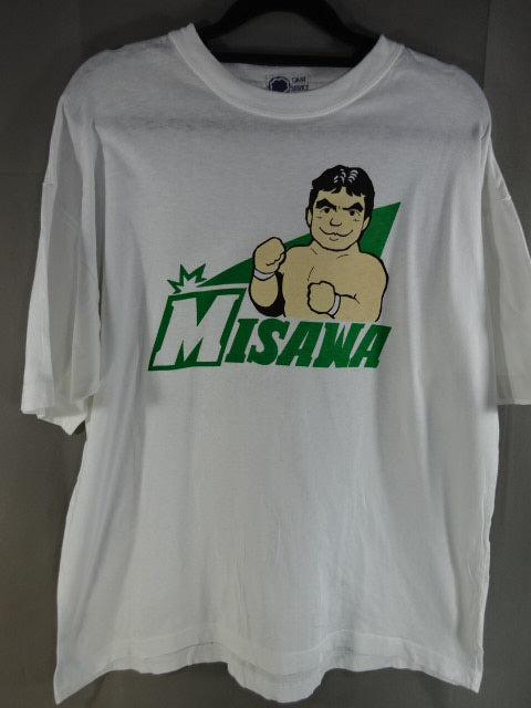 三沢光晴サイン色紙、Tシャツ 三沢光晴 MISAWA イラスト Tシャツ①(ホワイト) – 闘道館