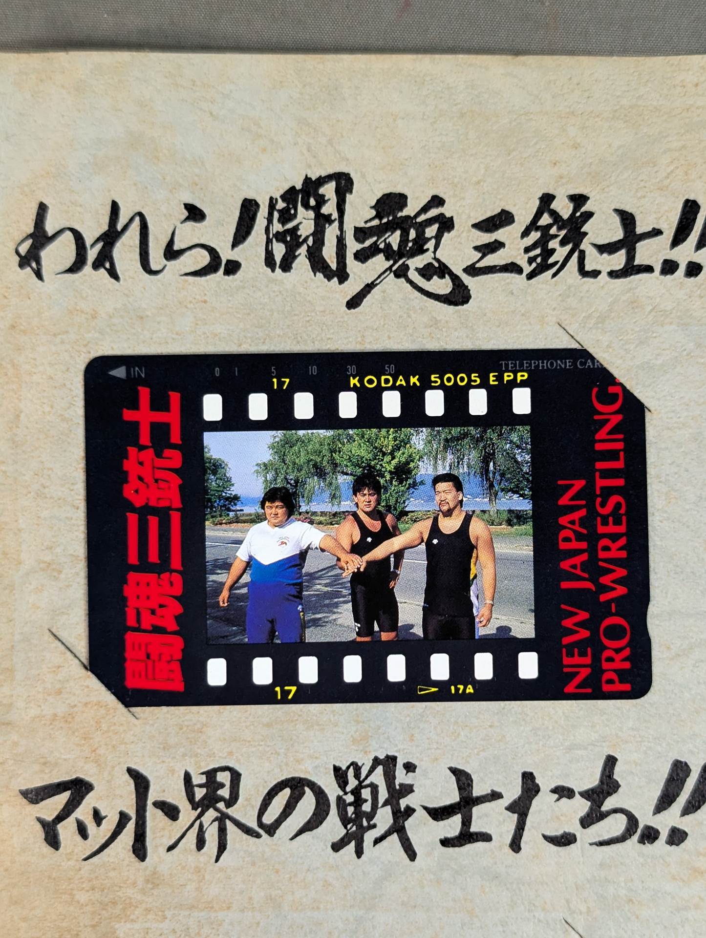 Us! The Three Musketeers! Warriors of the mat world! !