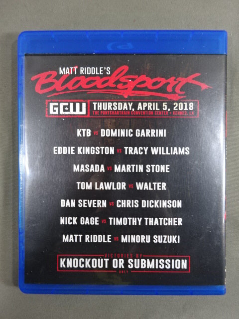 ★ ★ MATT RIDDLE'S Bloodsports PRESENTED BY GCW