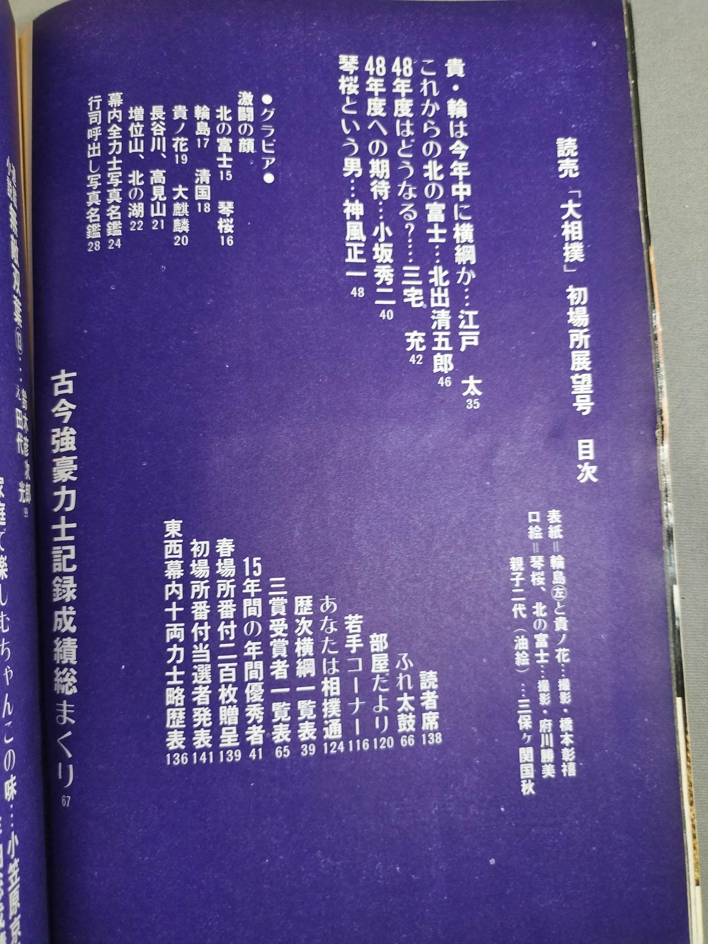 Grand Sumo January 1973 issue