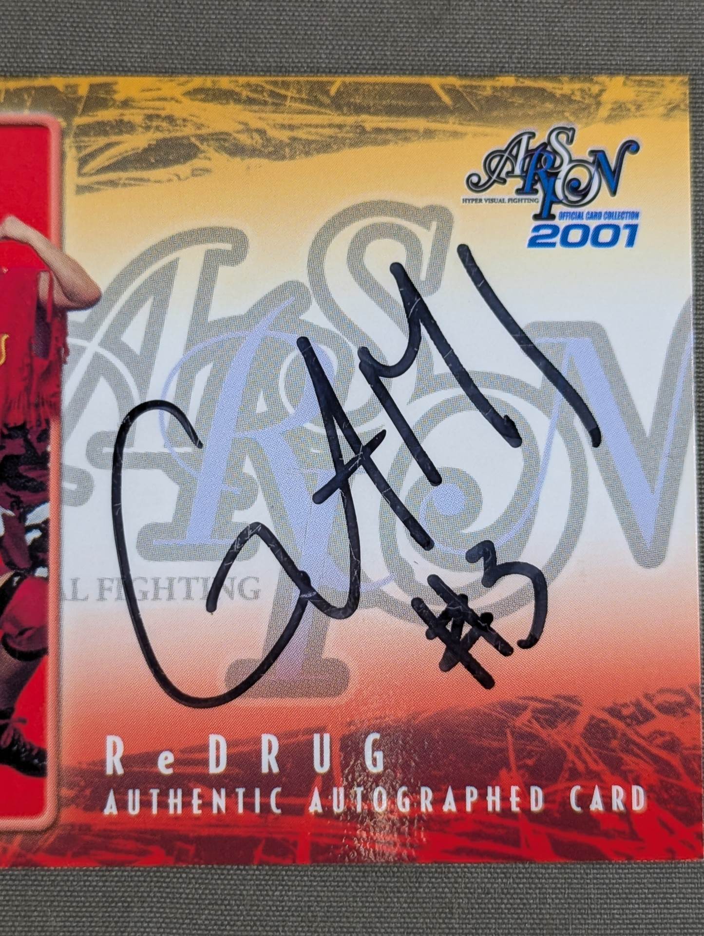 2001 Sakurado GAMI official autographed card