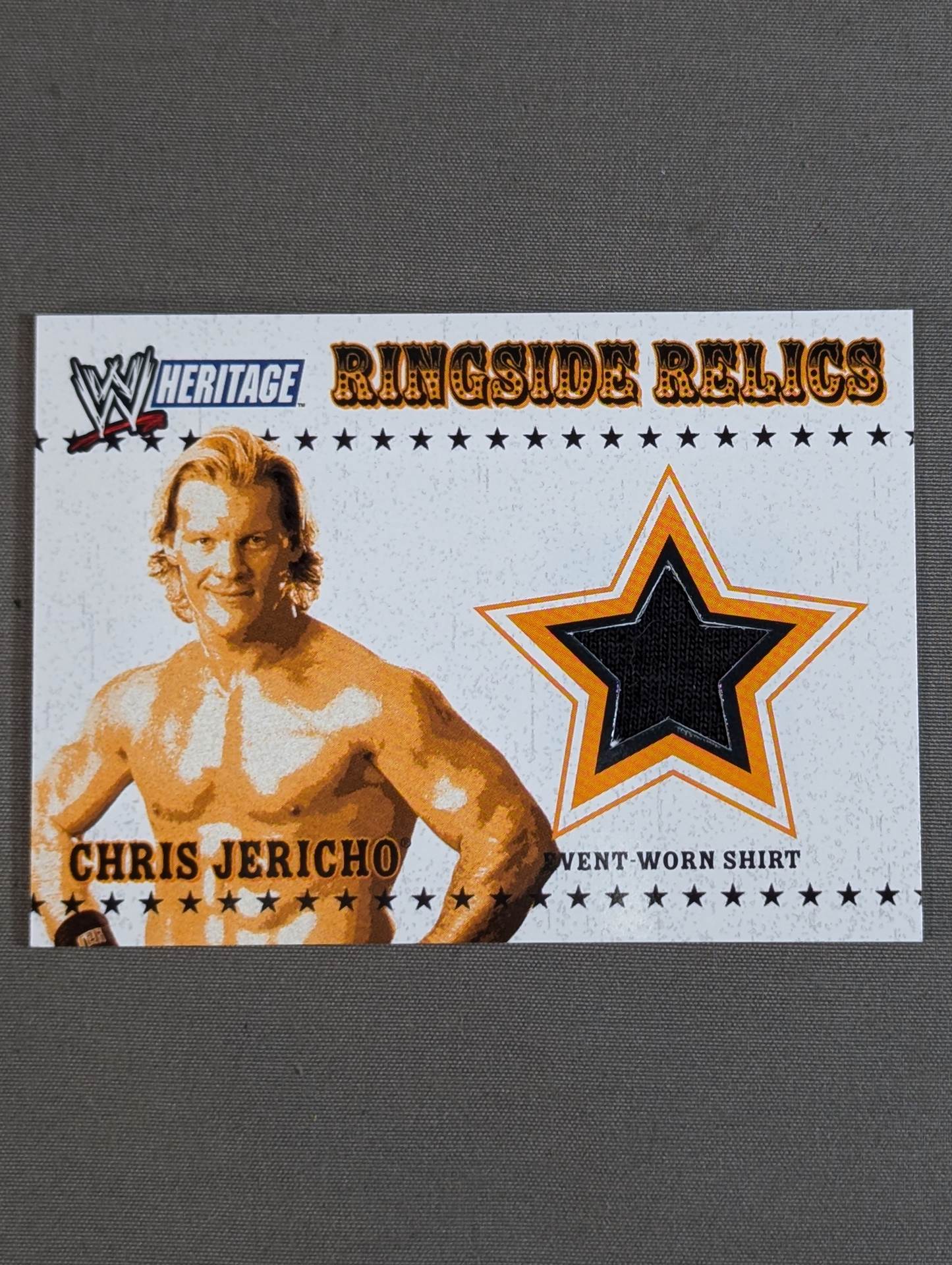 2005 WWE topps Chris Jericho official relic card