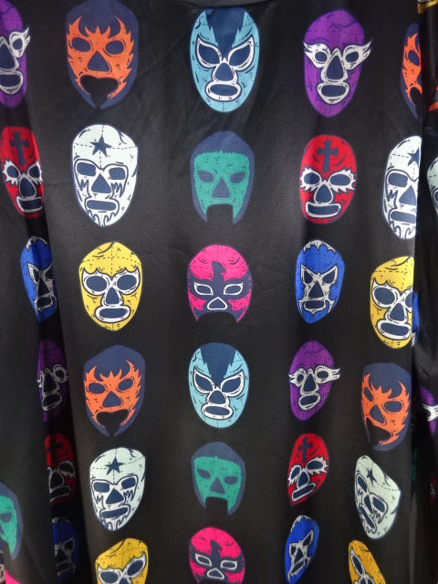 Lucha Libre Maskman Long Sleeve T-Shirt (1) (Black)
