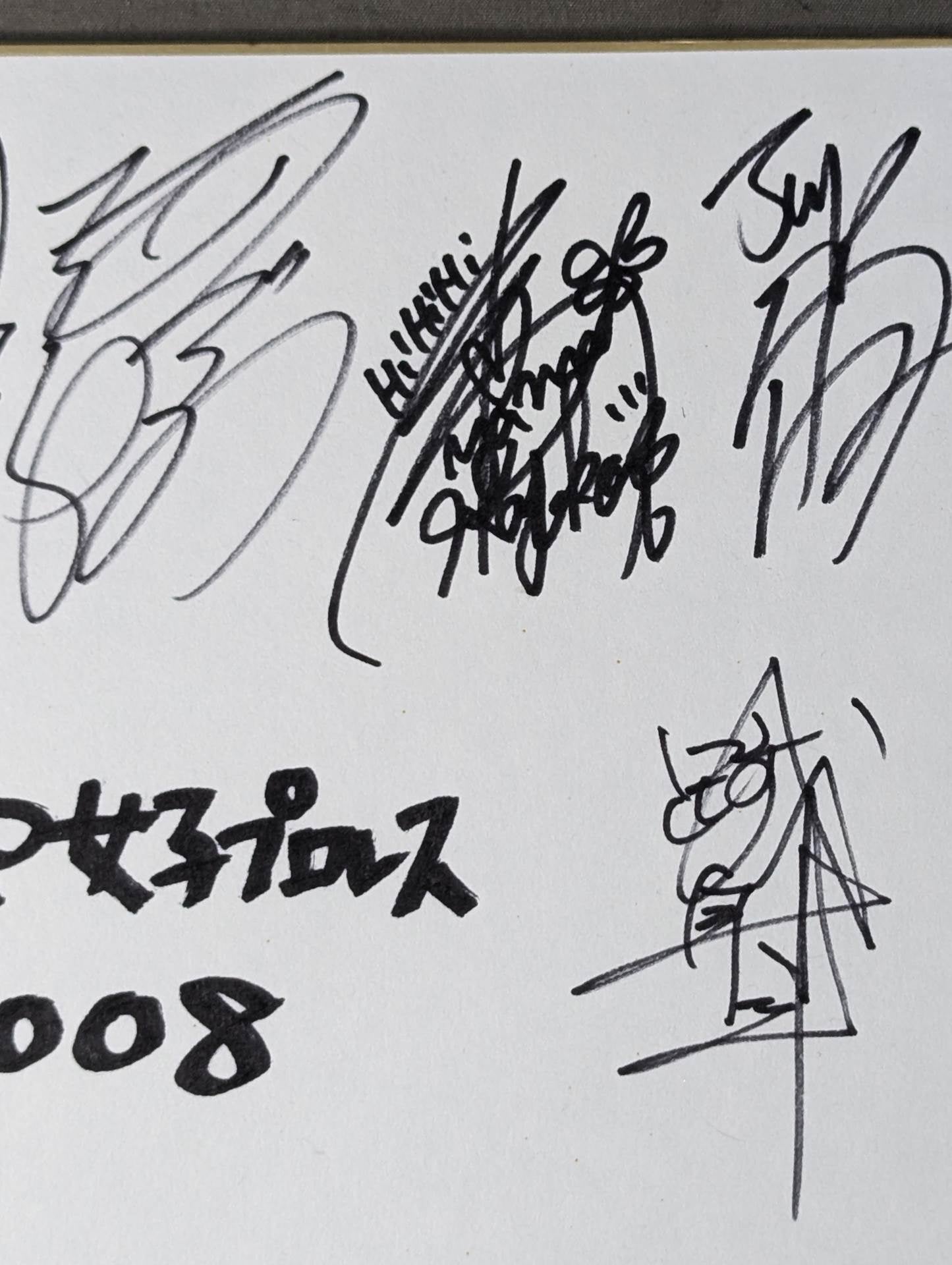 JWP女子プロレス 12名寄せ書き