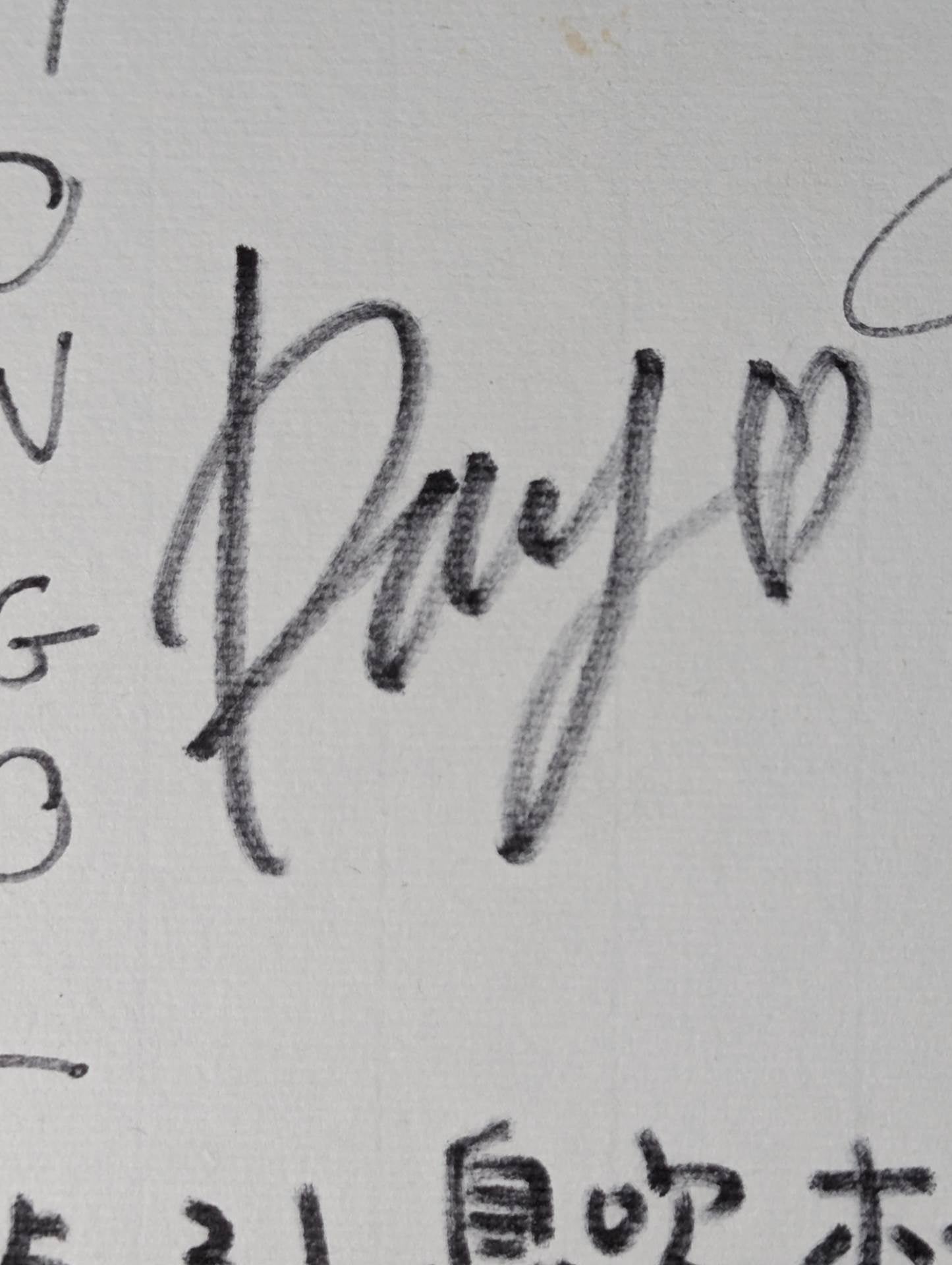 息吹 2009年5月31日・後楽園ホール大会 6名寄せ書き