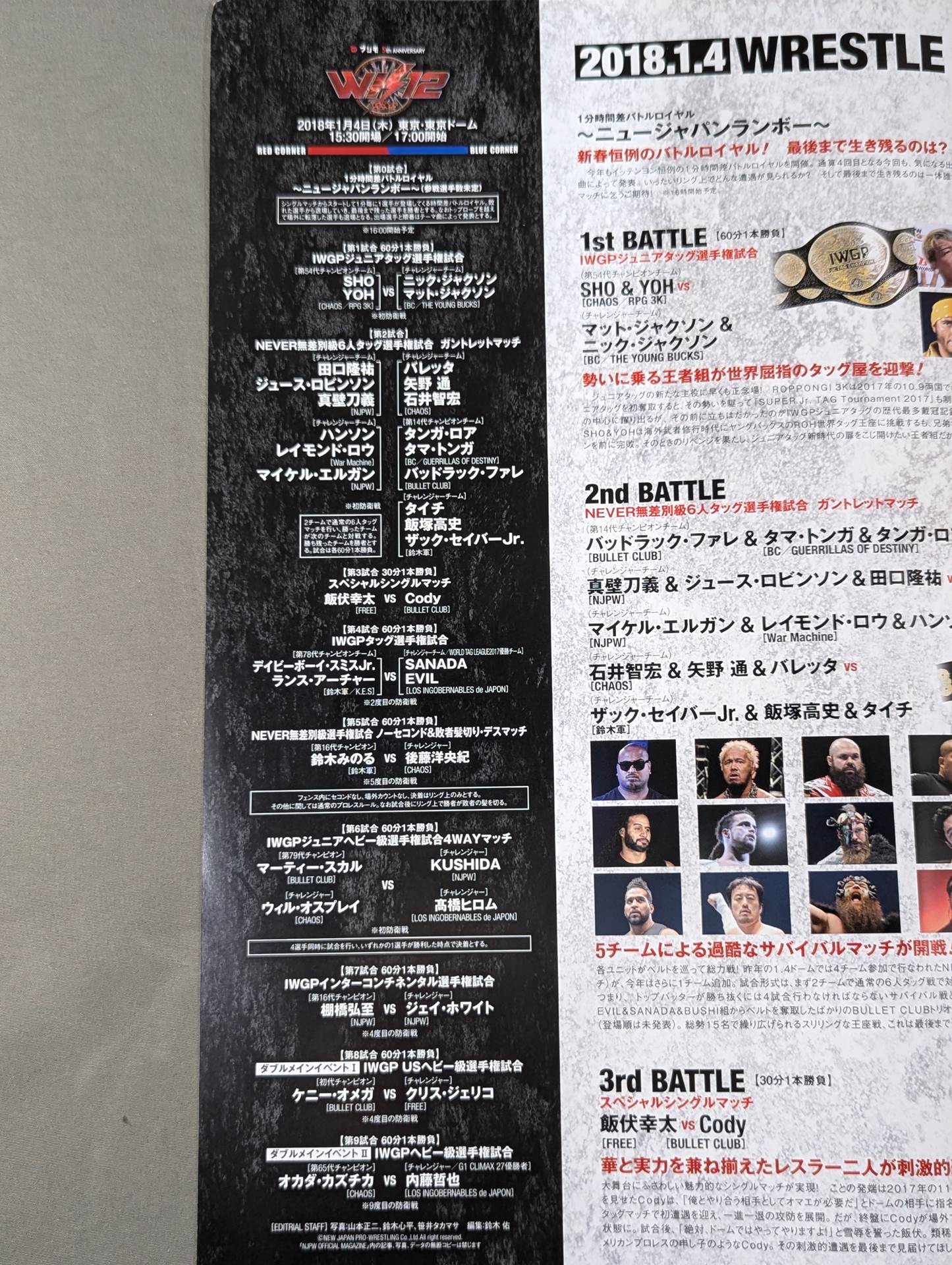 レッスルキングダム12 / WRESTLE KINGDOM 12