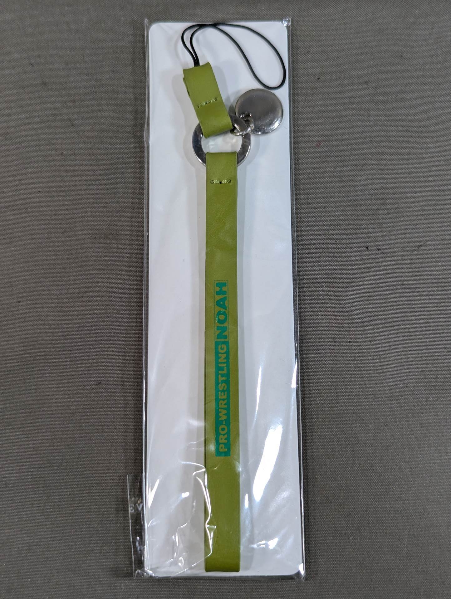 Pro-wrestling Noah Cowhide Metal Ring Strap (Green)