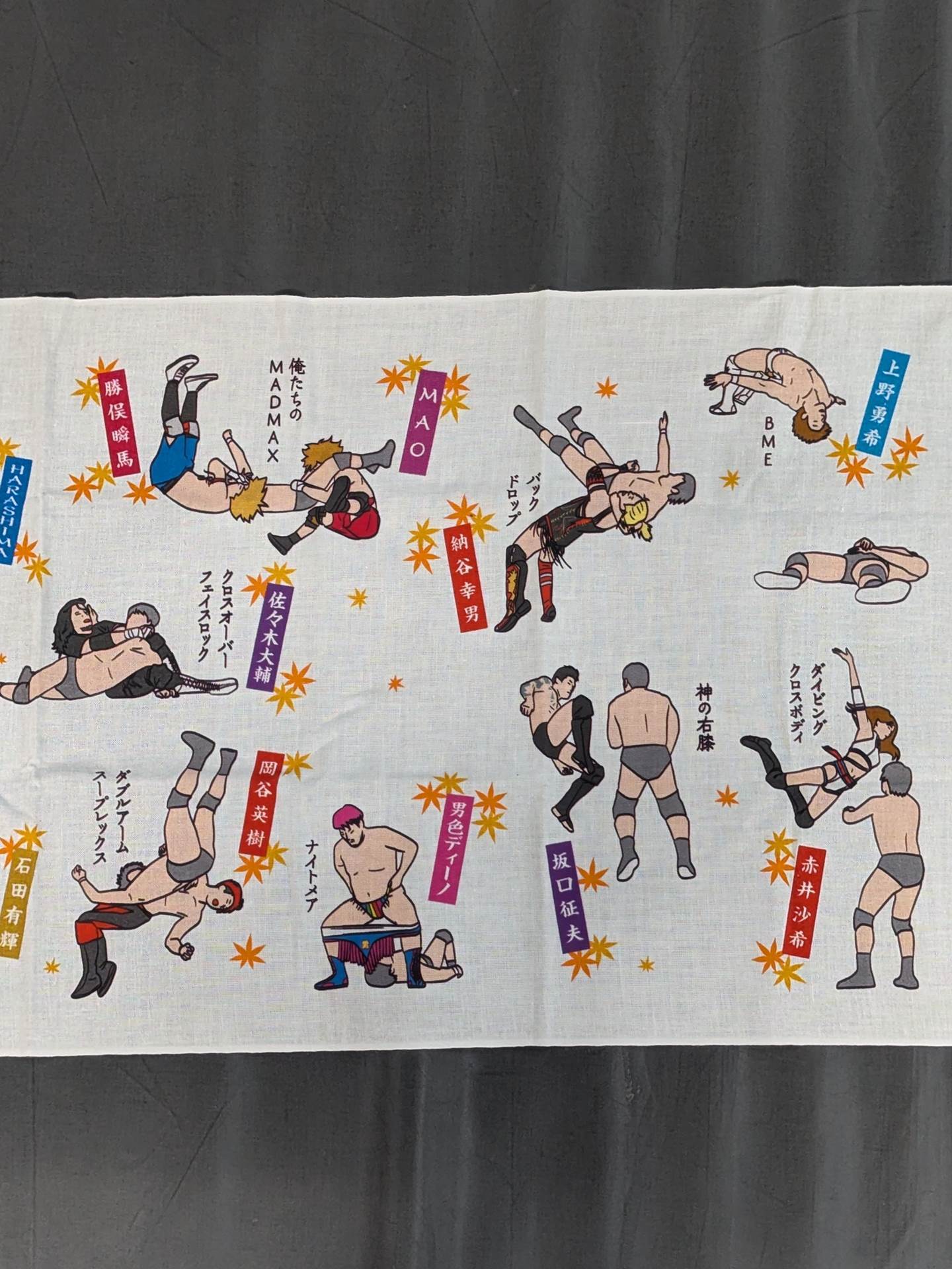 DDT 選手得意技 イラスト入り手ぬぐい