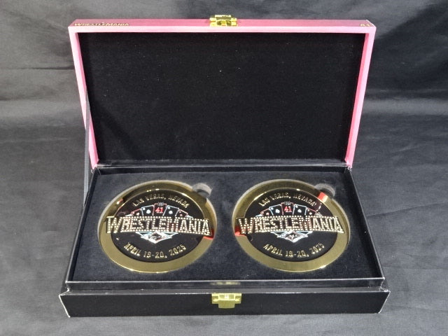 WrestleMania 41 Belt Side Plate Set of 2