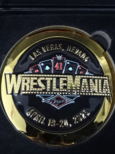 WrestleMania 41 Belt Side Plate Set of 2