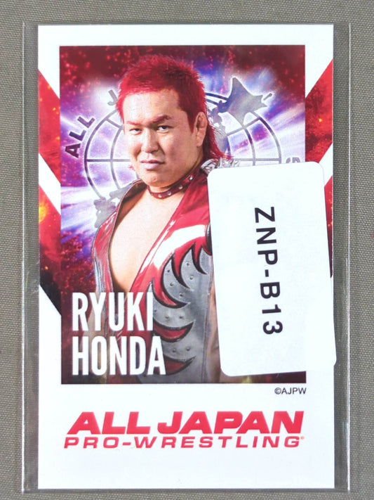 本田竜輝 全日本プロレス×ウェブポン チェキ風カード