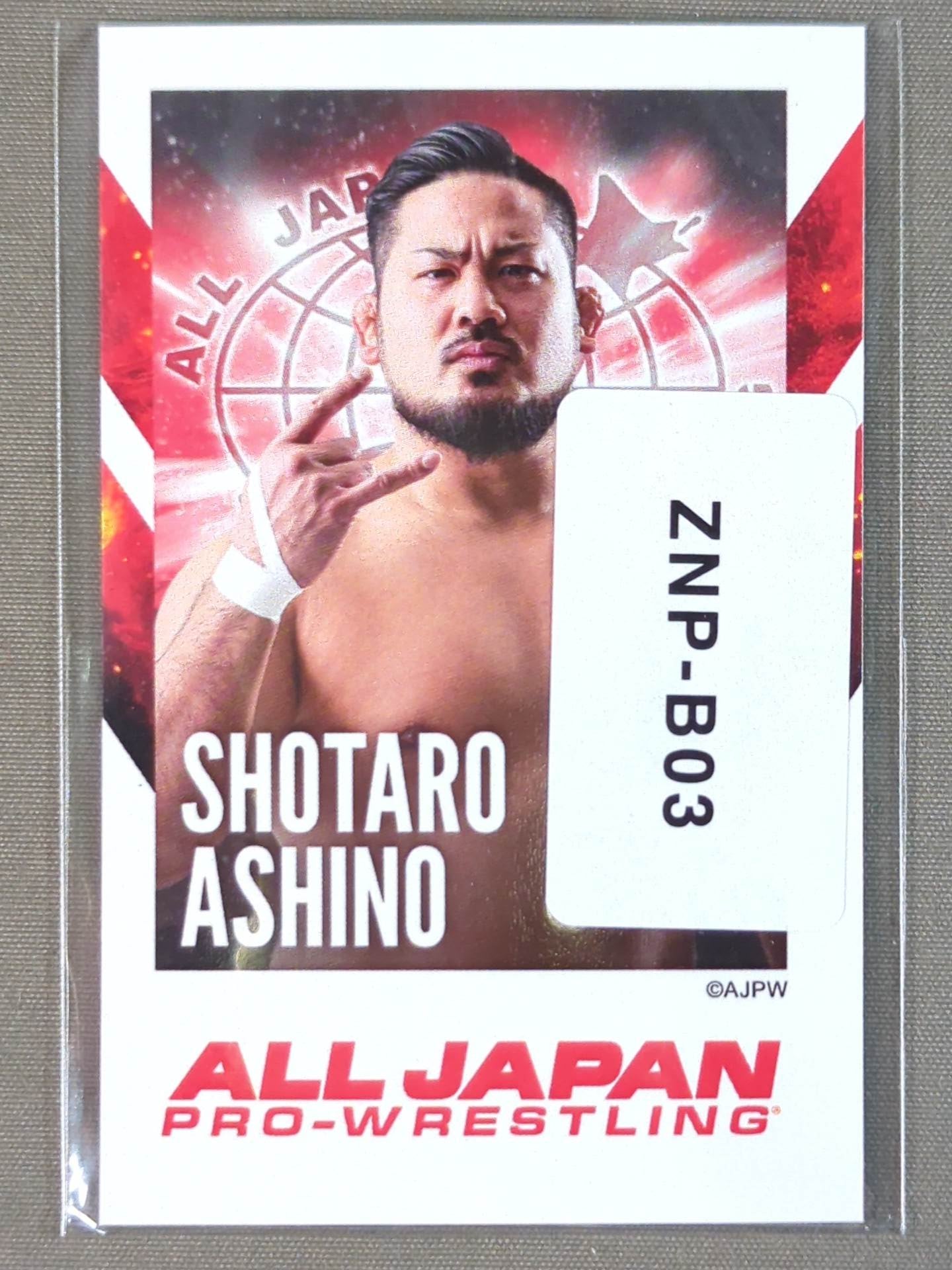 芦野祥太郎 全日本プロレス×ウェブポン チェキ風カード