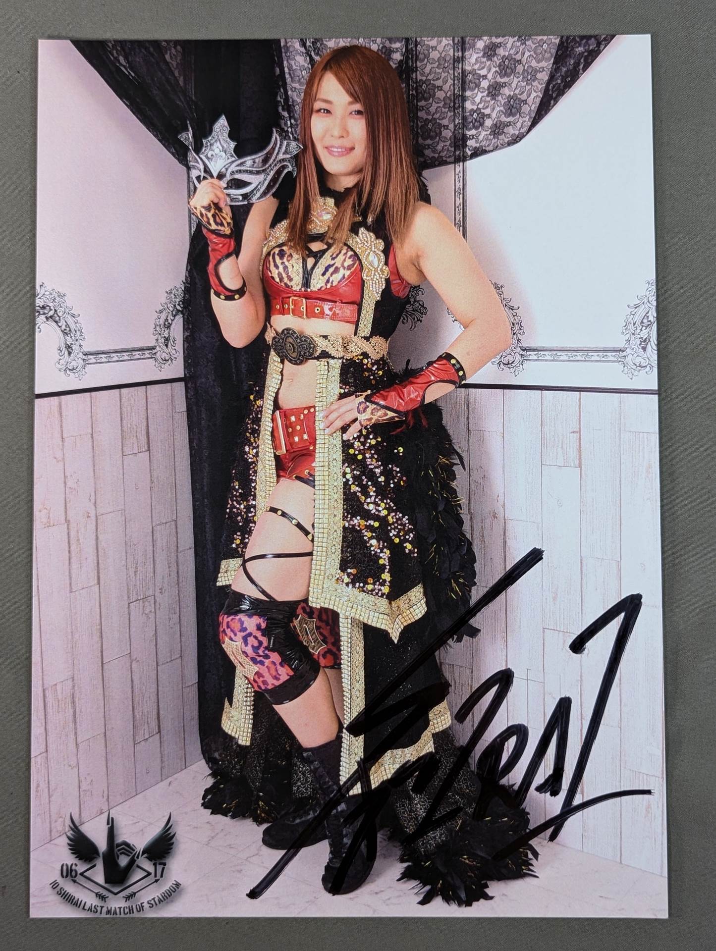 ☆LAST MATCH OF STARDOM☆ 紫雷イオ 直筆サイン入り ポート