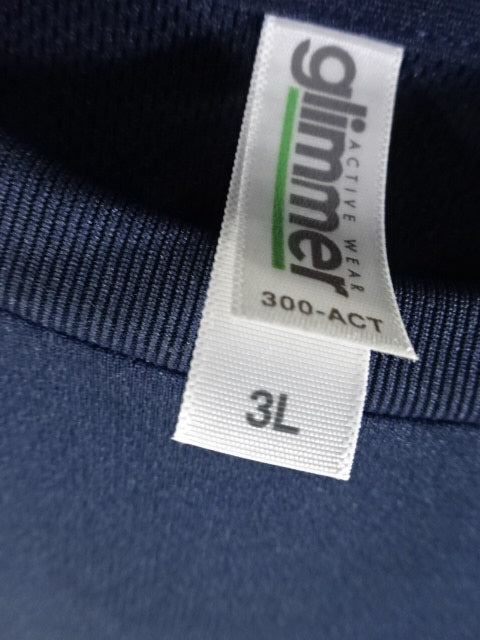 【hand signed autograph】 Masakatsu Funaki Dry T-Shirts(1) (Navy)