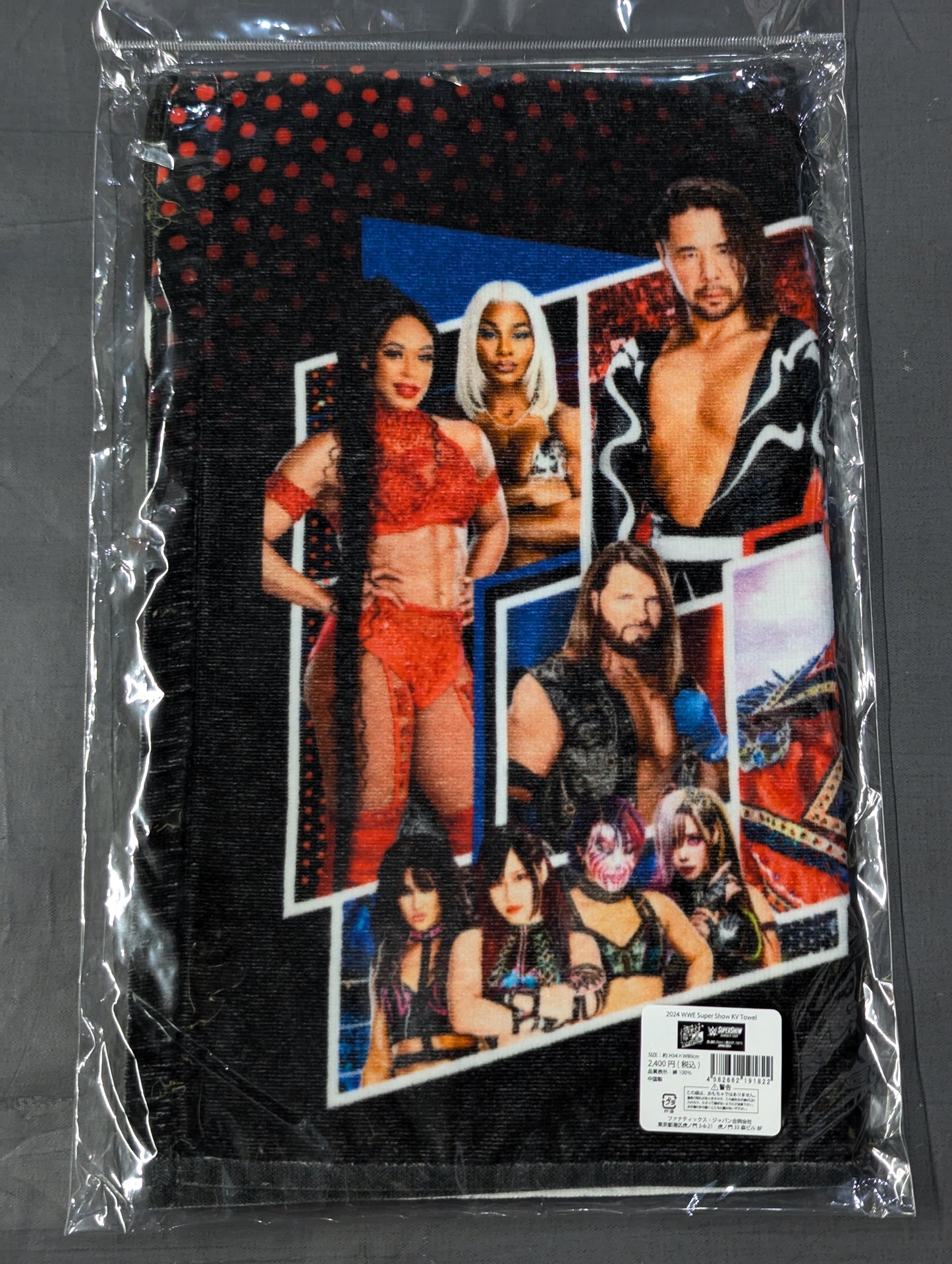 WWE SUMMER TOUR 2024 日本公演 フェイスタオル(B)