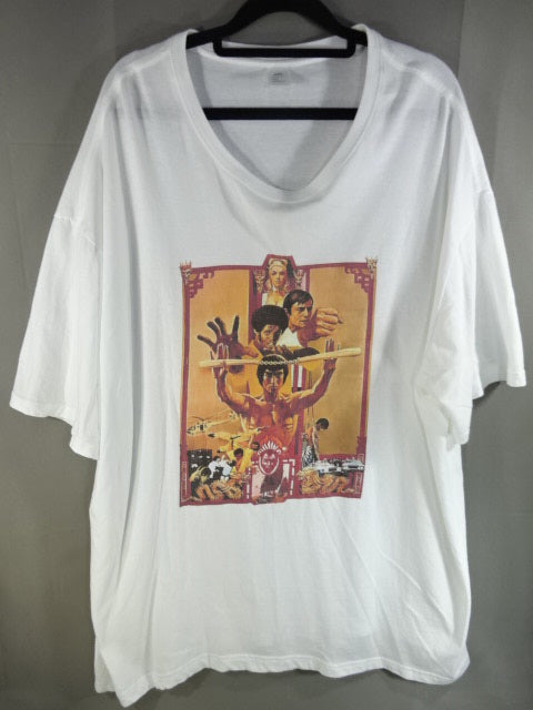 ブルース・リー 燃えよドラゴン ピクチャー Tシャツ①(ホワイト