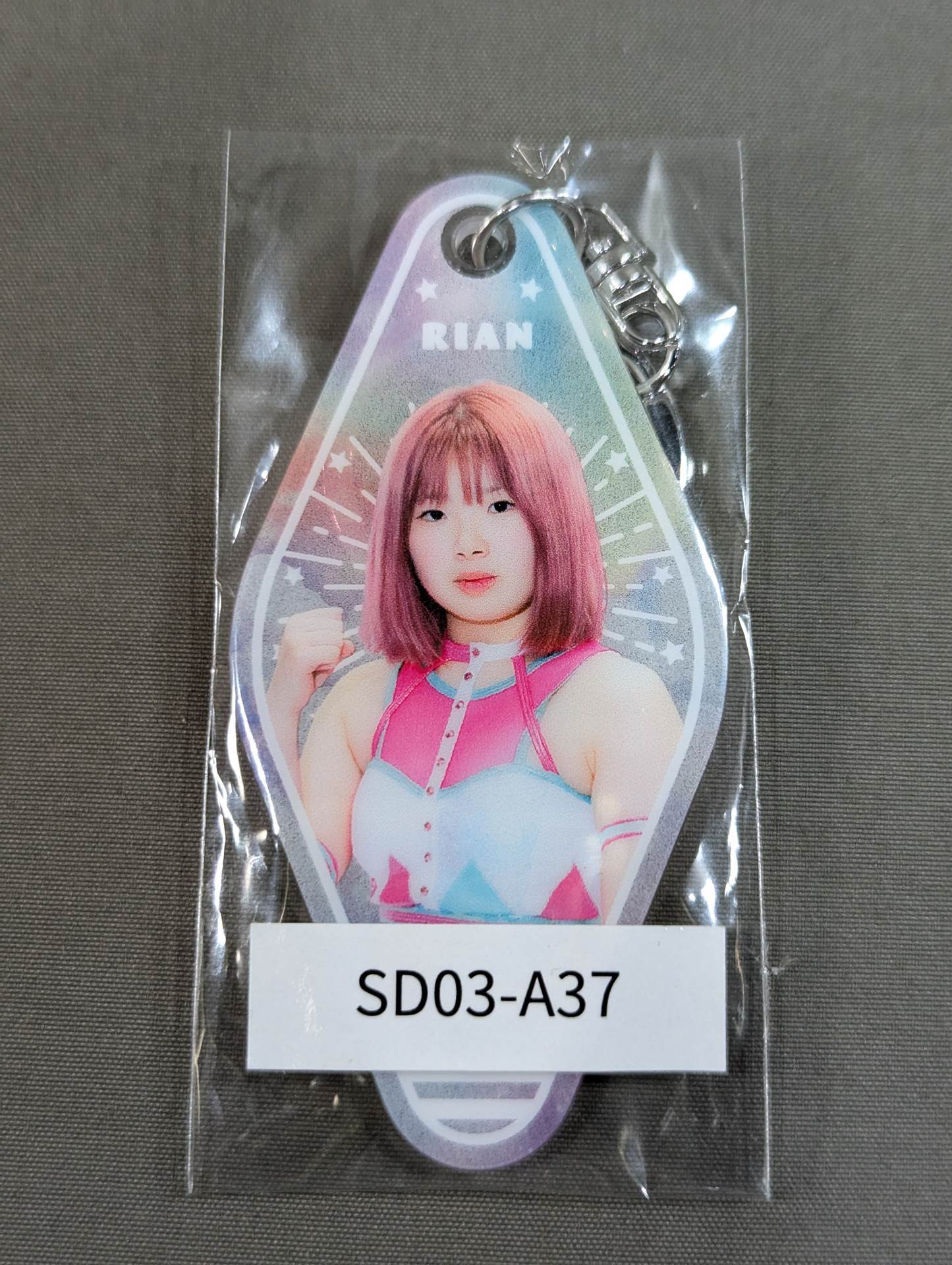 梨杏 STARDOM×ウェブポン アクリルモーテルキーホルダー