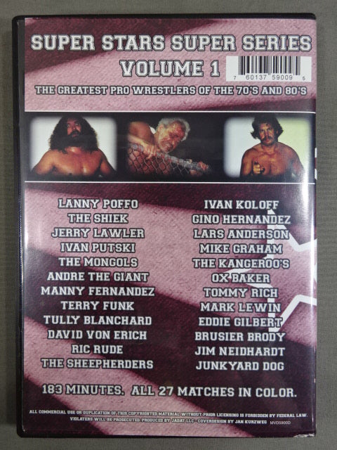 SUPER STARS SUPER SERIES VOLUME1 ★THE GREATEST PRO WRESTLERS OF THE 70’s AND 80’s★