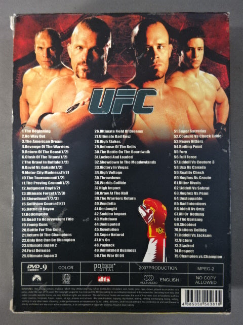 UFC COLLECTION 1-75 EPISODE ★終極格斗 黒市拳撃★