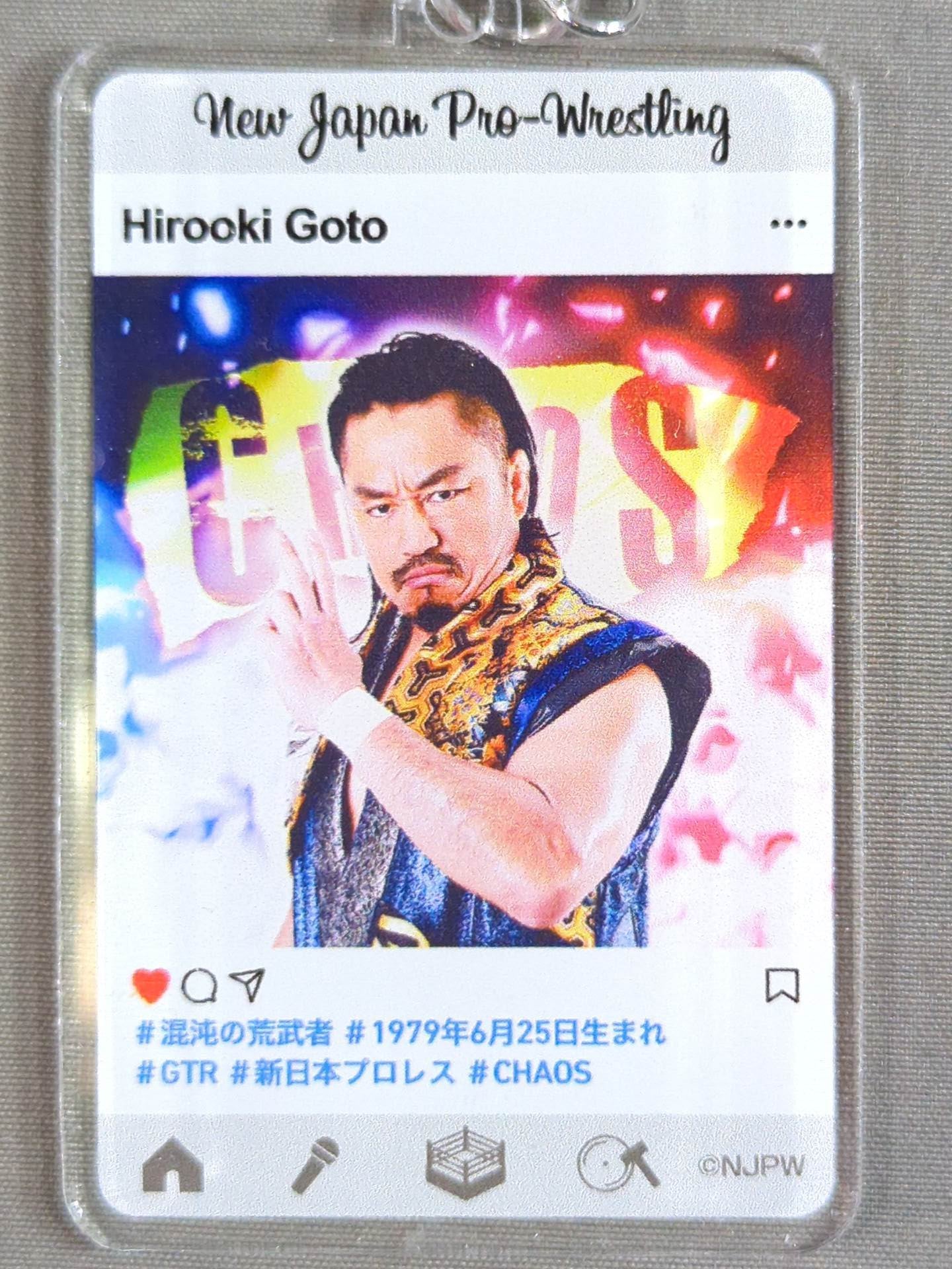 ★ New Japan Pro Wrestling Lottery 2020★ Hirooki Goto Acrylic Keychain