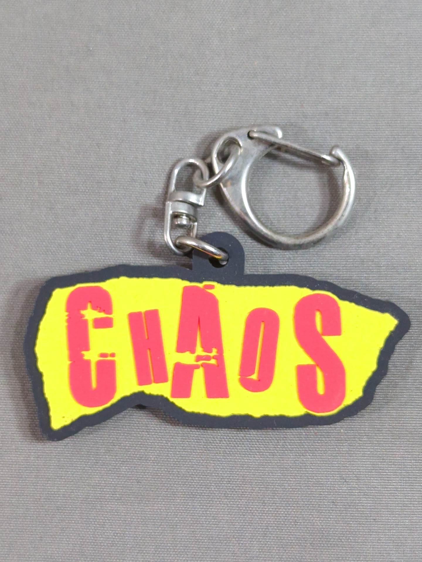 CHAOS Rubber Keychain