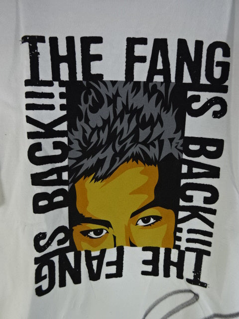 【直筆サイン入り】KENTA THE FANG IS BACK TEE Tシャツ①(ホワイト)