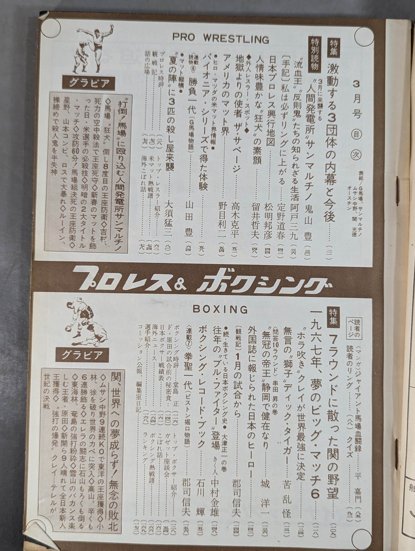 Pro Wrestling & Boxing March 1967