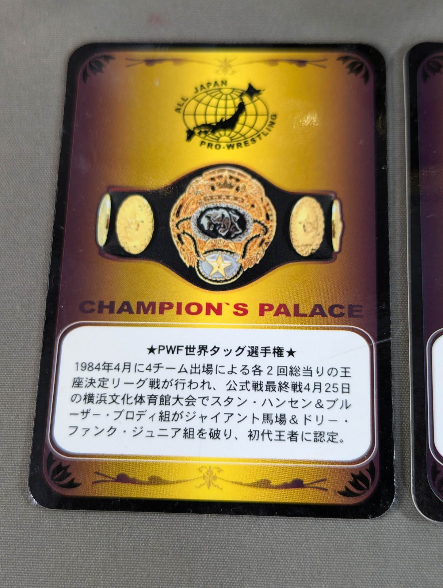 PWF認定世界タッグチャンピオンベルト