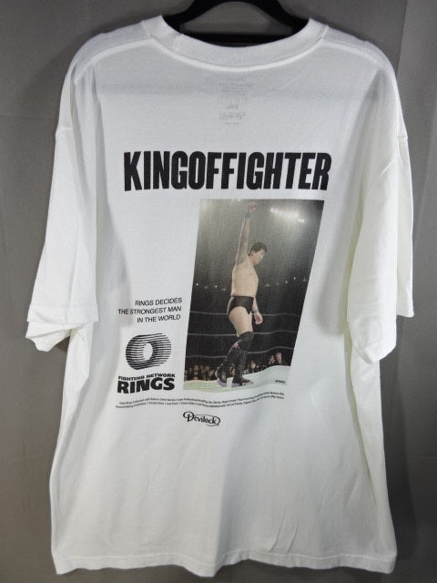 RINGS×Devilock 前田日明 KING OF FIGHTER Tシャツ①(ホワイト