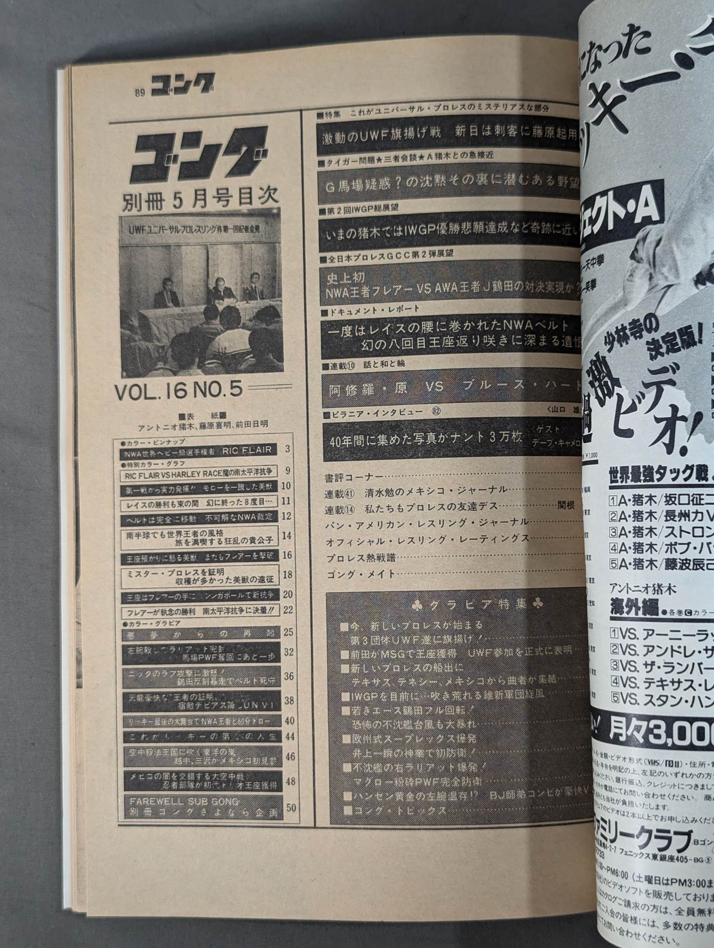 別冊ゴングVol.16 No.5