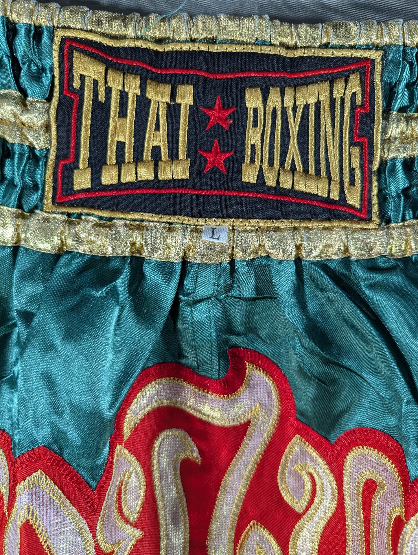 Muay Thai Trunks (2) (Green)