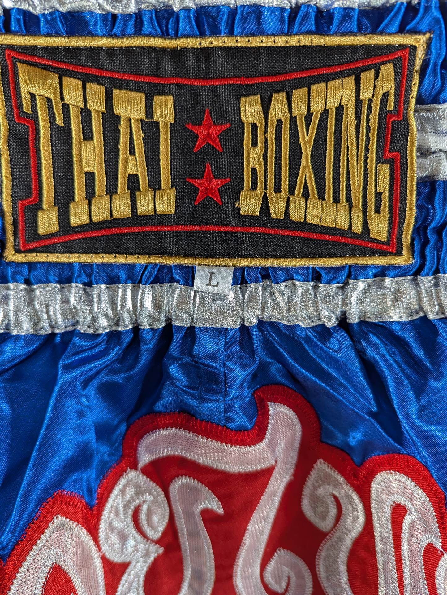 Muay Thai Trunks (3) (Blue)