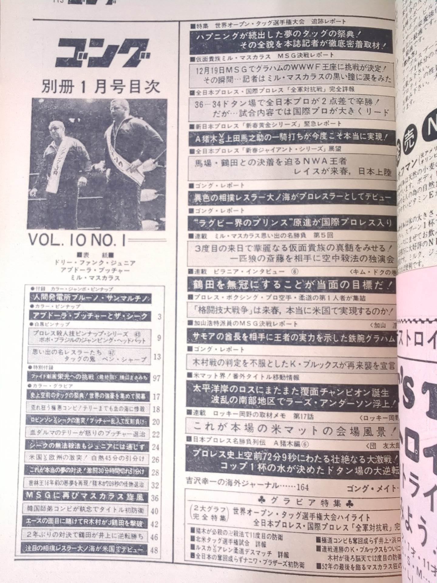 別冊ゴングVol.10 No.1