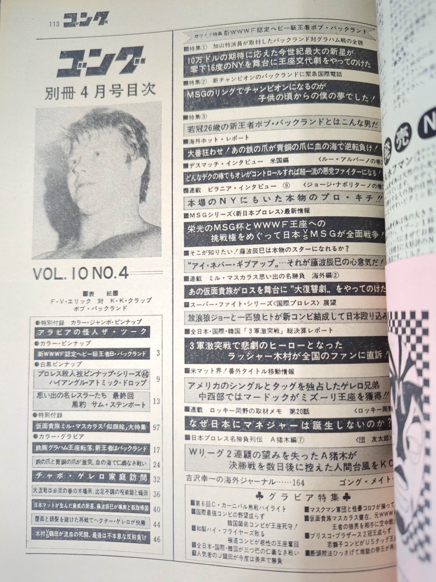 別冊ゴングVol.10 No.4