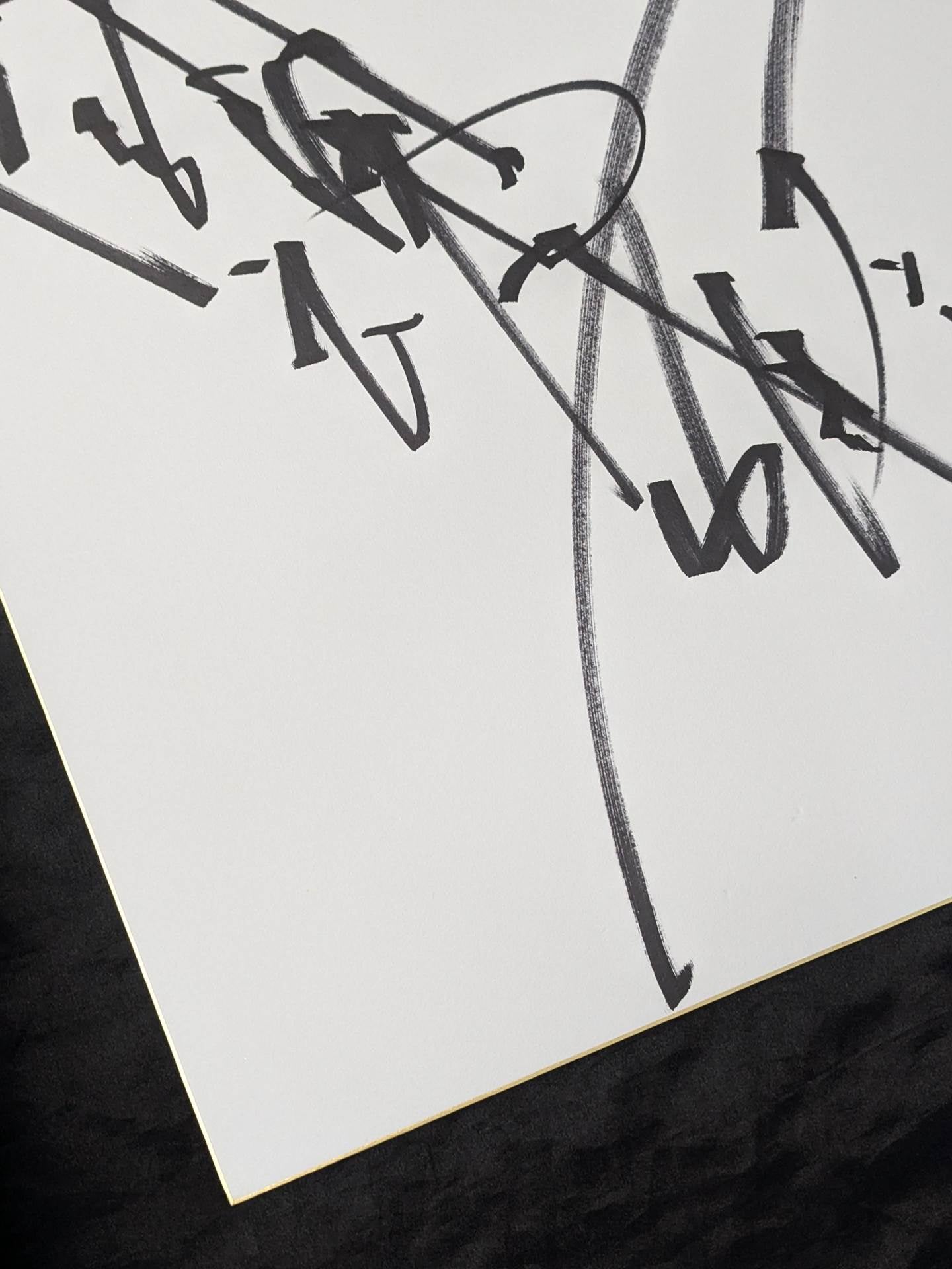 Antonio Inoki (Fighting Spirit, Extra Large) Shikishi ( Autograph board ) )