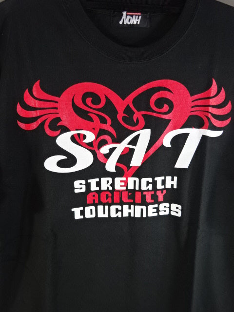 S.A.T ロゴ Tシャツ①(ブラック)