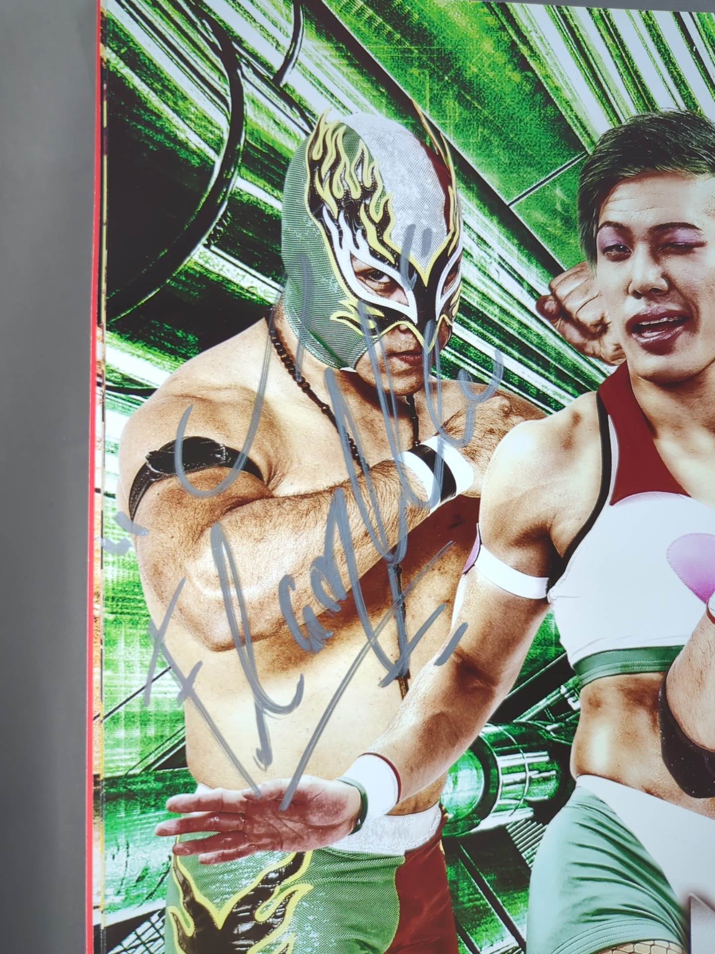 [8 fighters hand signed autograph 】2013-2014 Dragon Gate Official Brochure Vol.33