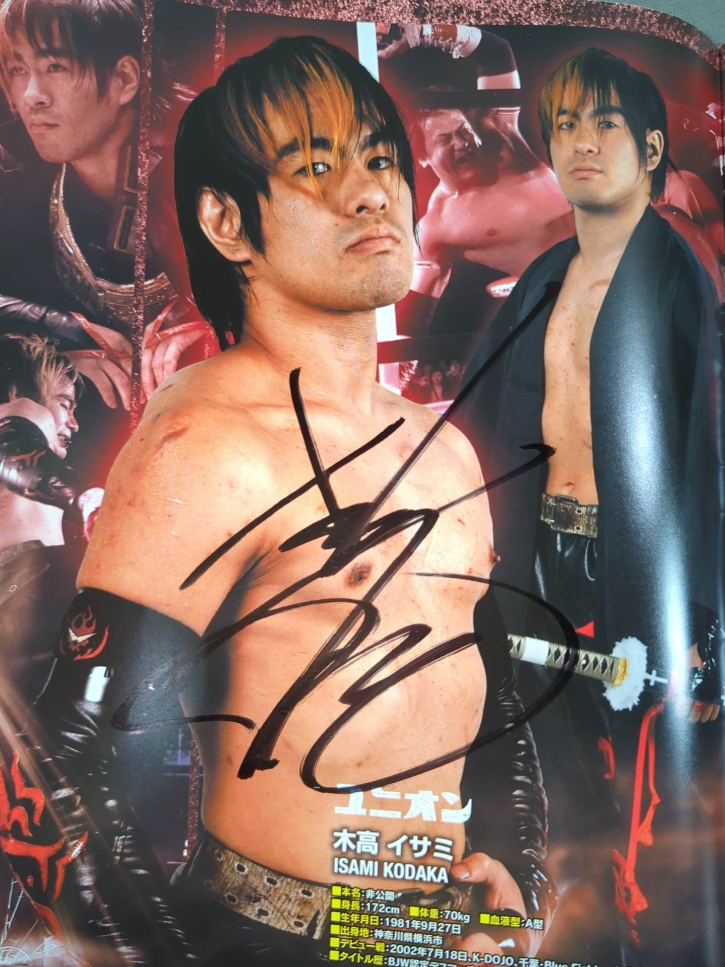 [15 fighters hand signed autograph 】BJW BIG JAPAN PRO-Wrestling