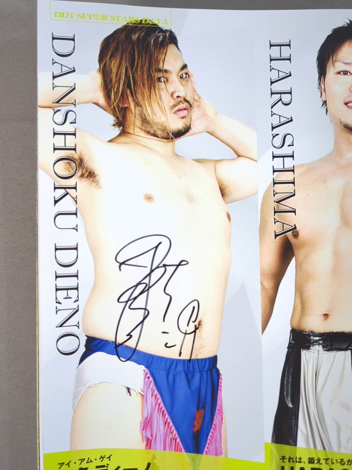 [6 fighters hand signed autograph 】DDT Official Program 2014 May Vol.33
