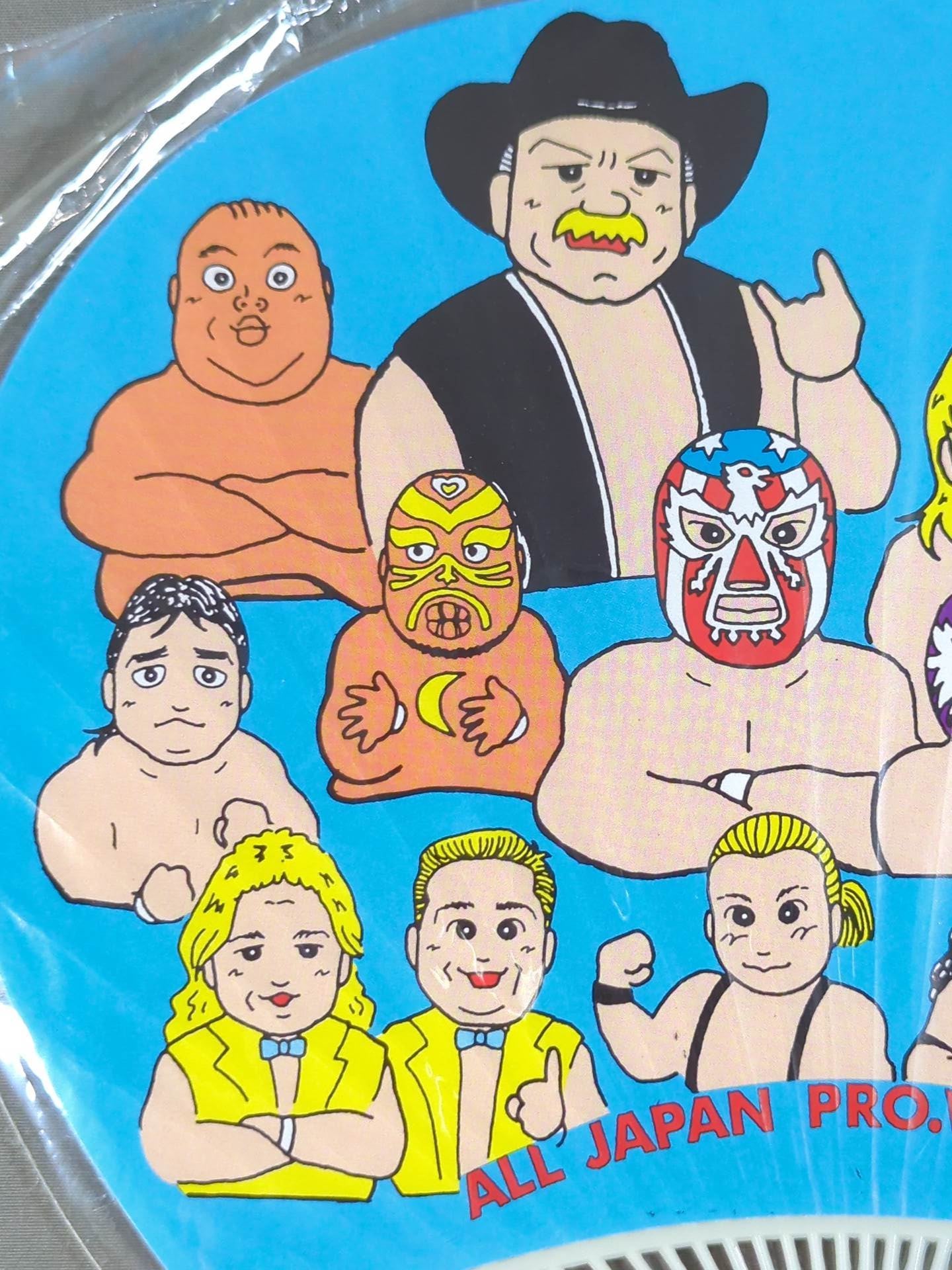 全日本プロレス「外国人選手」 イラストうちわ