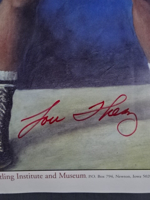 【hand signed autograph】 Lou Thesz Poster