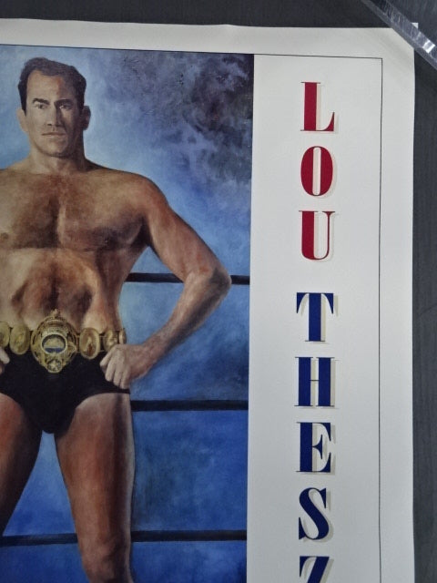 【hand signed autograph】 Lou Thesz Poster