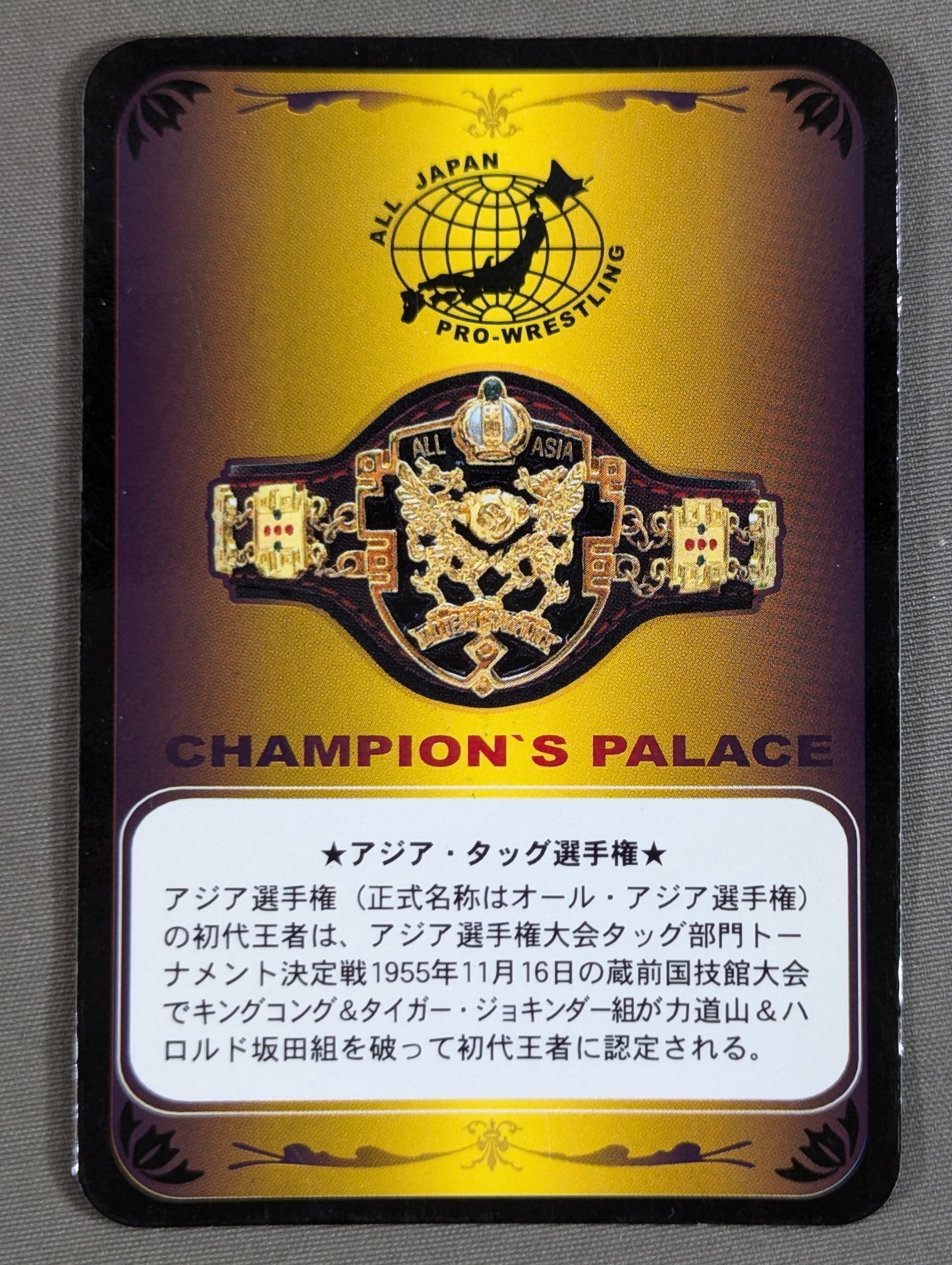 Asian Tag Team Champion Belt