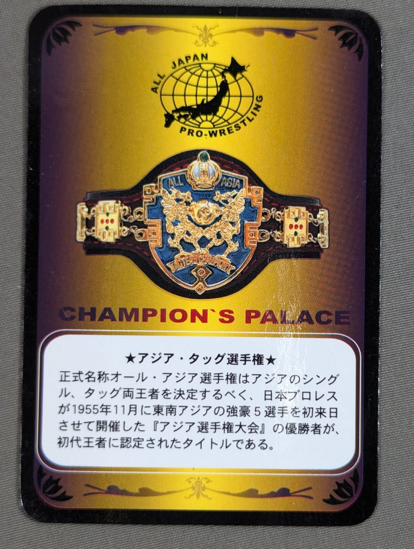 Asian Tag Team Champion Belt