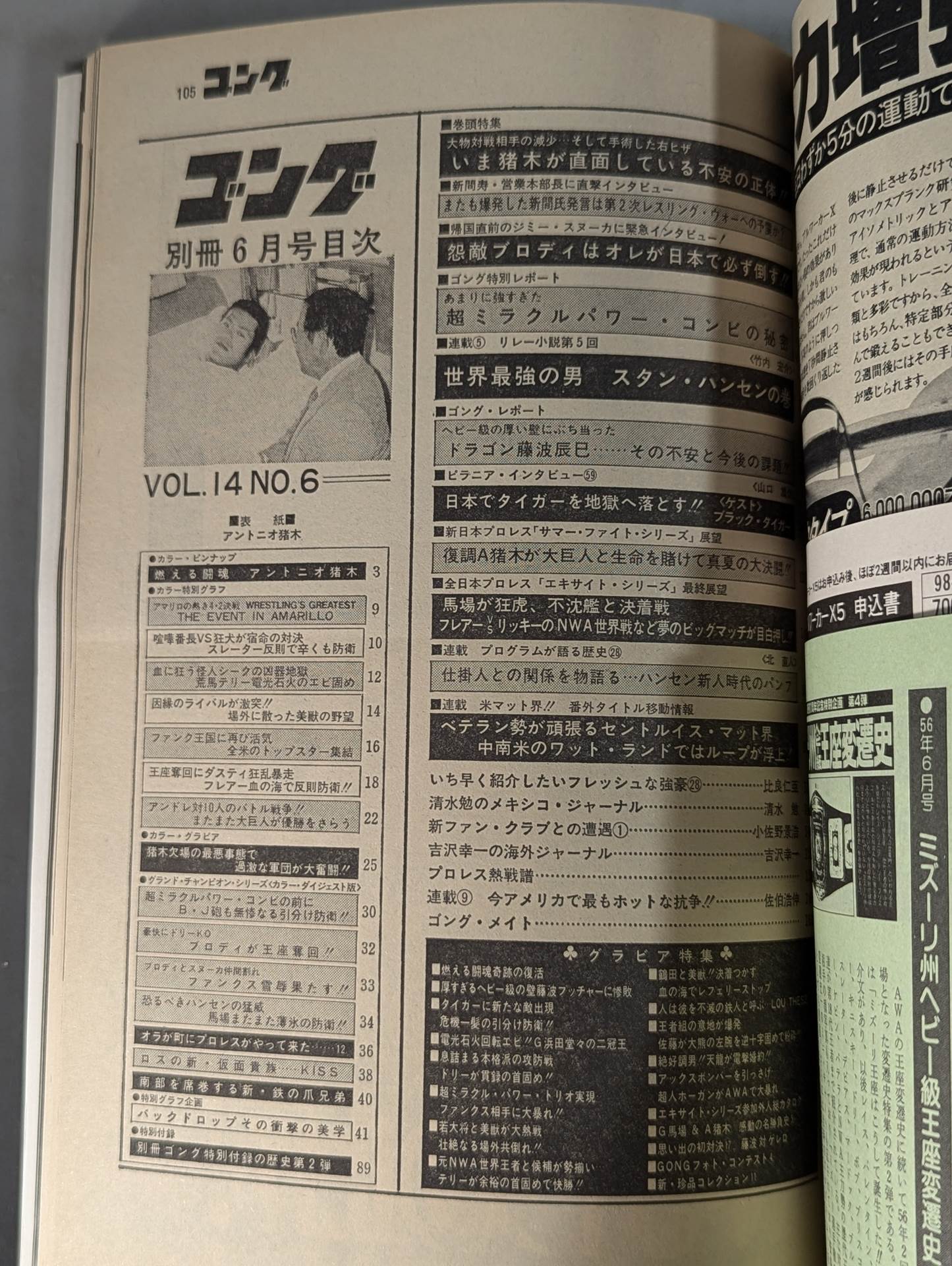 別冊ゴングVol.14 No.6