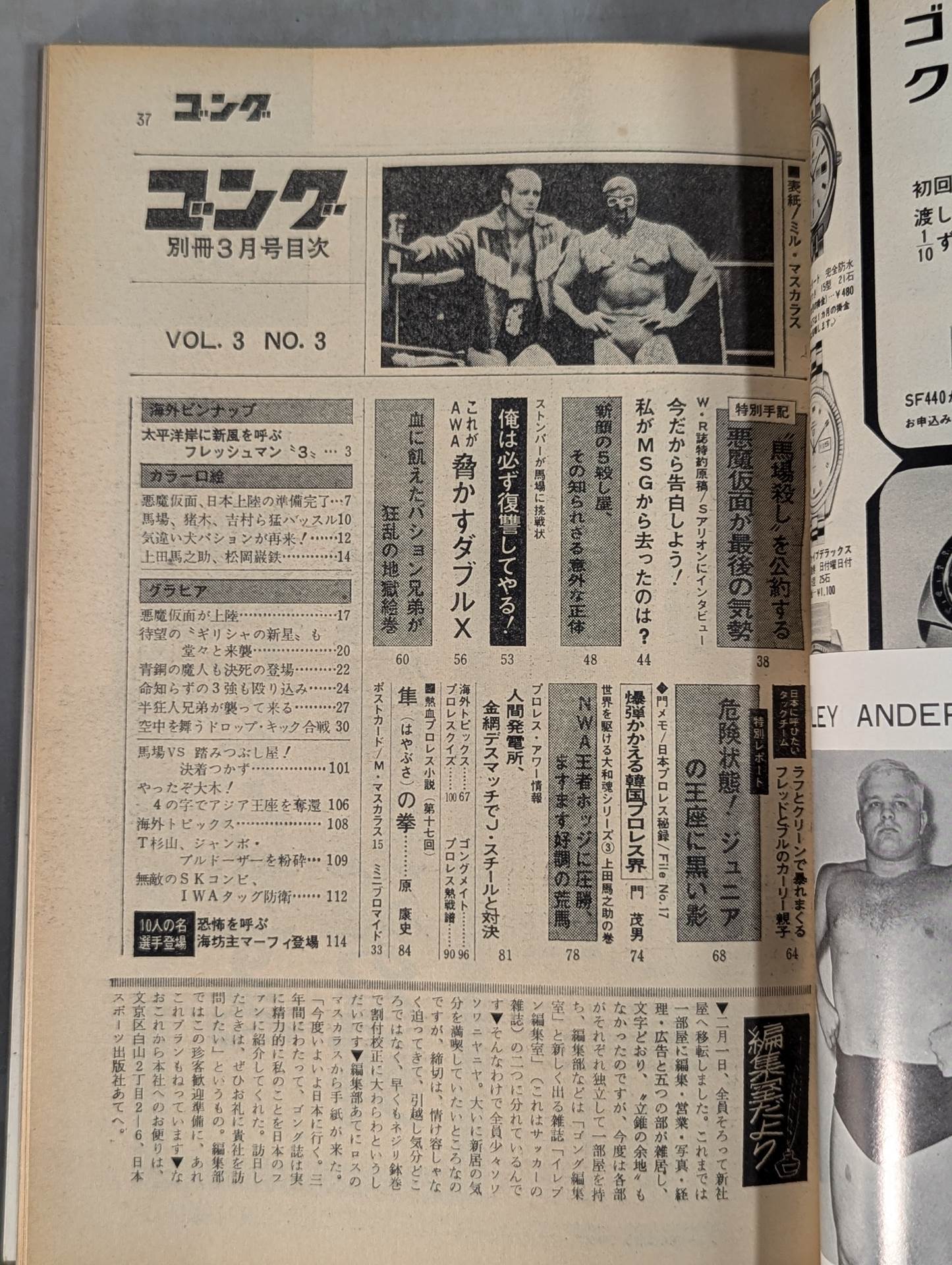 別冊ゴングVol.3 No.3