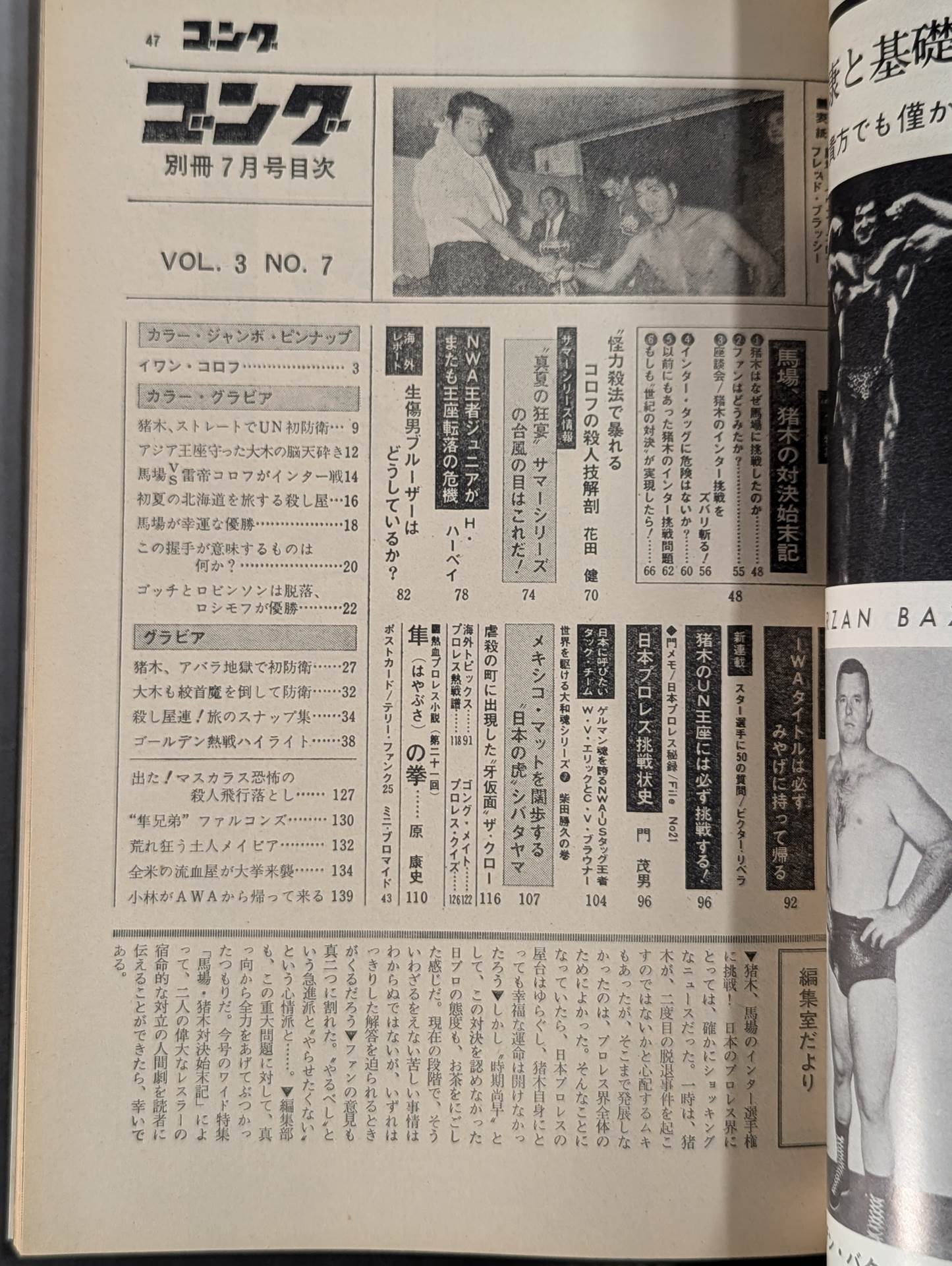 別冊ゴングVol.3 No.7