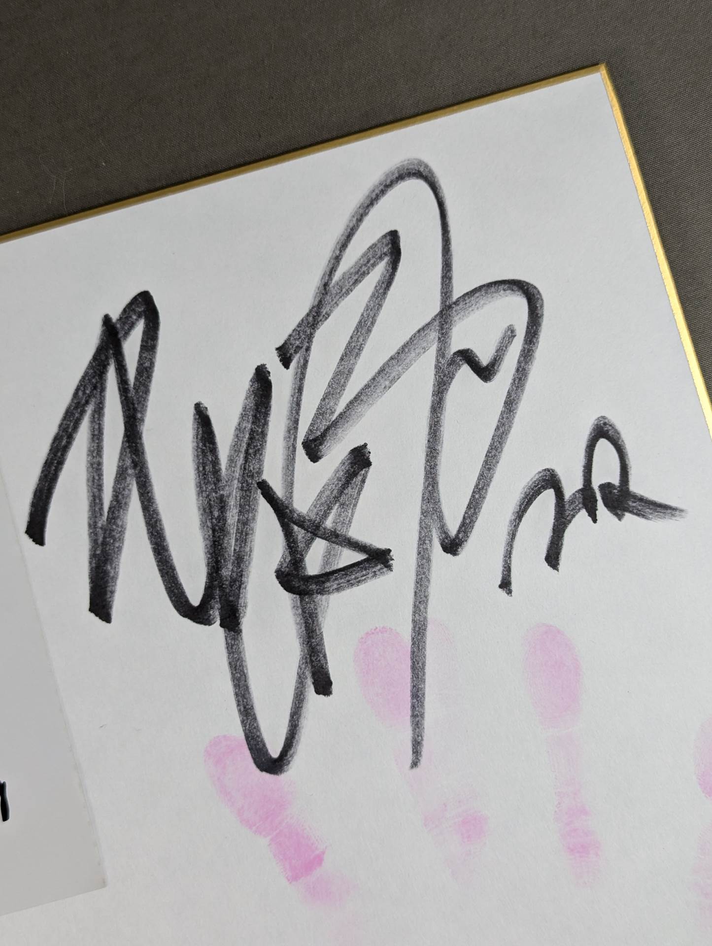 ★ Handprint Shikishi ( Autograph board ) & with limited photo ★ Momo Watanabe