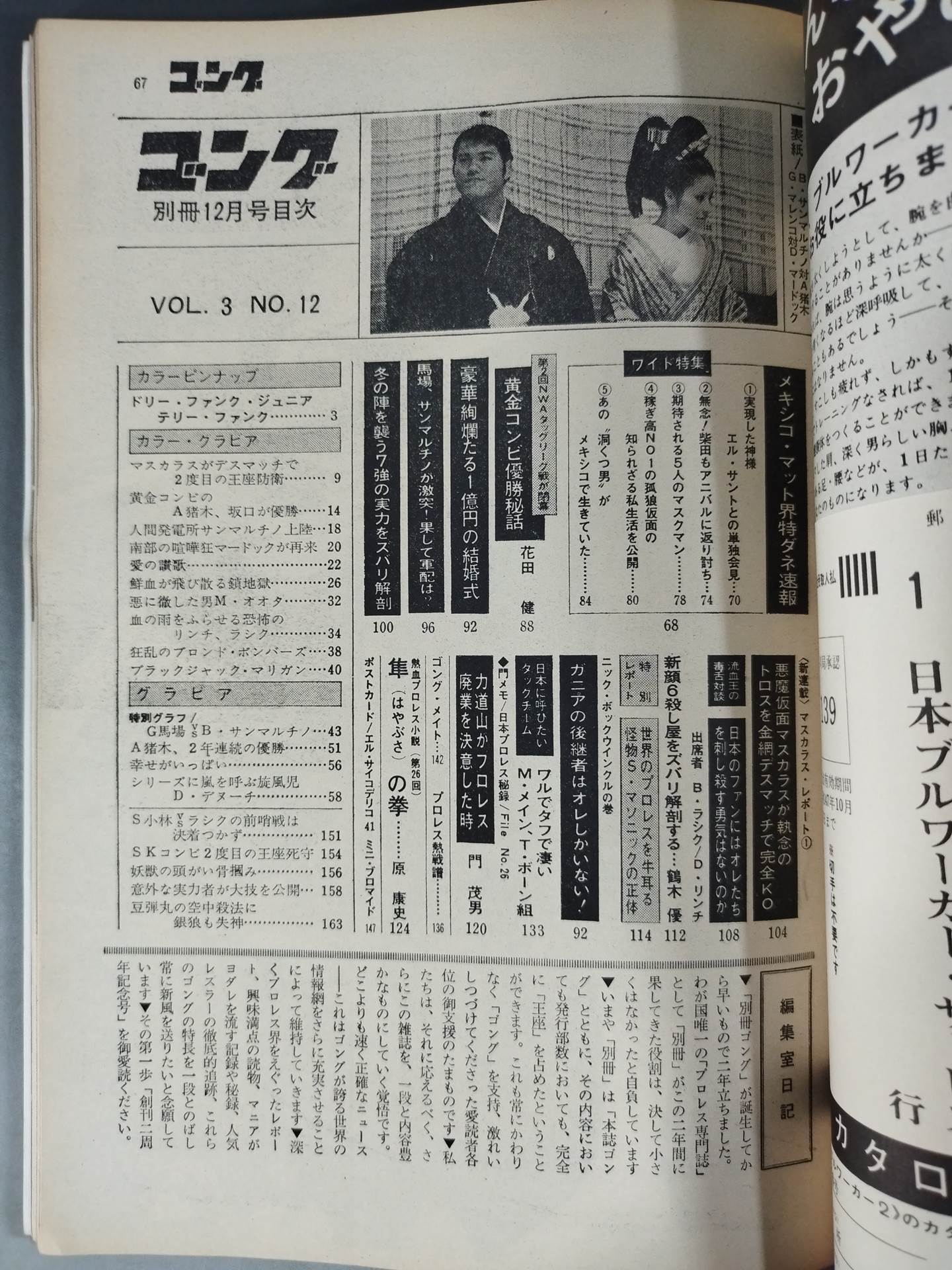 別冊ゴングVol.3 No.12